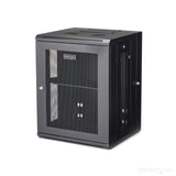 StarTech.com 15U Wall Mount Server Rack Cabinet - 4-Post Adjustable Depth (2" to 16") IT Data Equipment Enclosure w/ Cable Management -200lb/90kg (RK1520WALHM)
