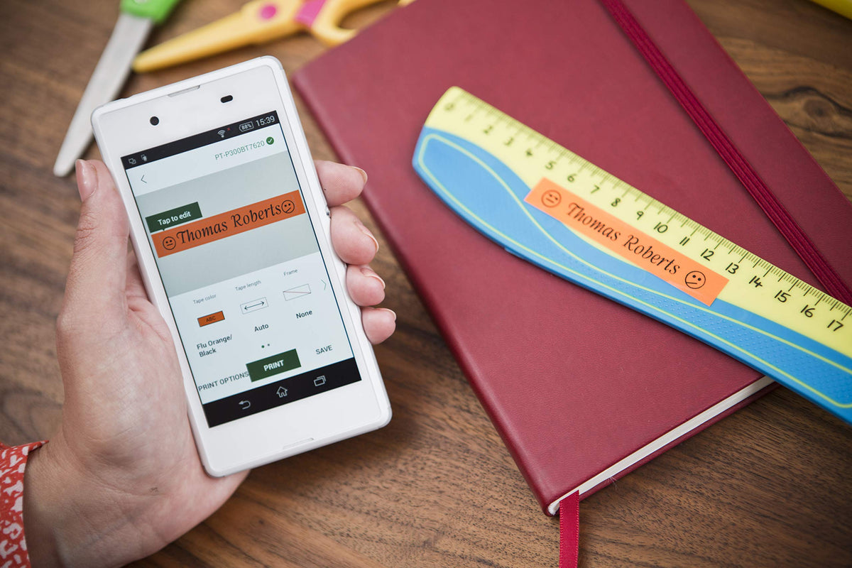 Brother PT-P300BTAD P-Touch Cube: Smartphone Dedicated Label Maker with Bluetooth Wireless Technology