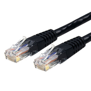 Cat6 Ethernet Cable - 35 ft - Black - Patch Cable - Molded Cat6 Cable - Long Network Cable - Ethernet Cord - Cat 6 Cable - 35ft