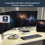 StarTech.com Dual Monitor USB C Dock - 4K - Dual DisplayPort - 2.5in SSD / HDD Bay - with Power Delivery - Laptop Docking Station (MST30C2HDPPD)