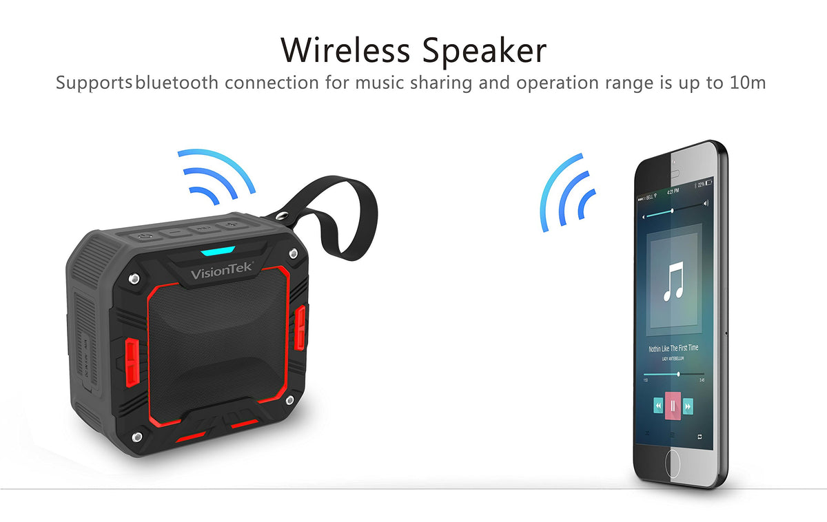 VisionTek Wireless Bluetooth Waterproof Speaker BTi65 - 900892