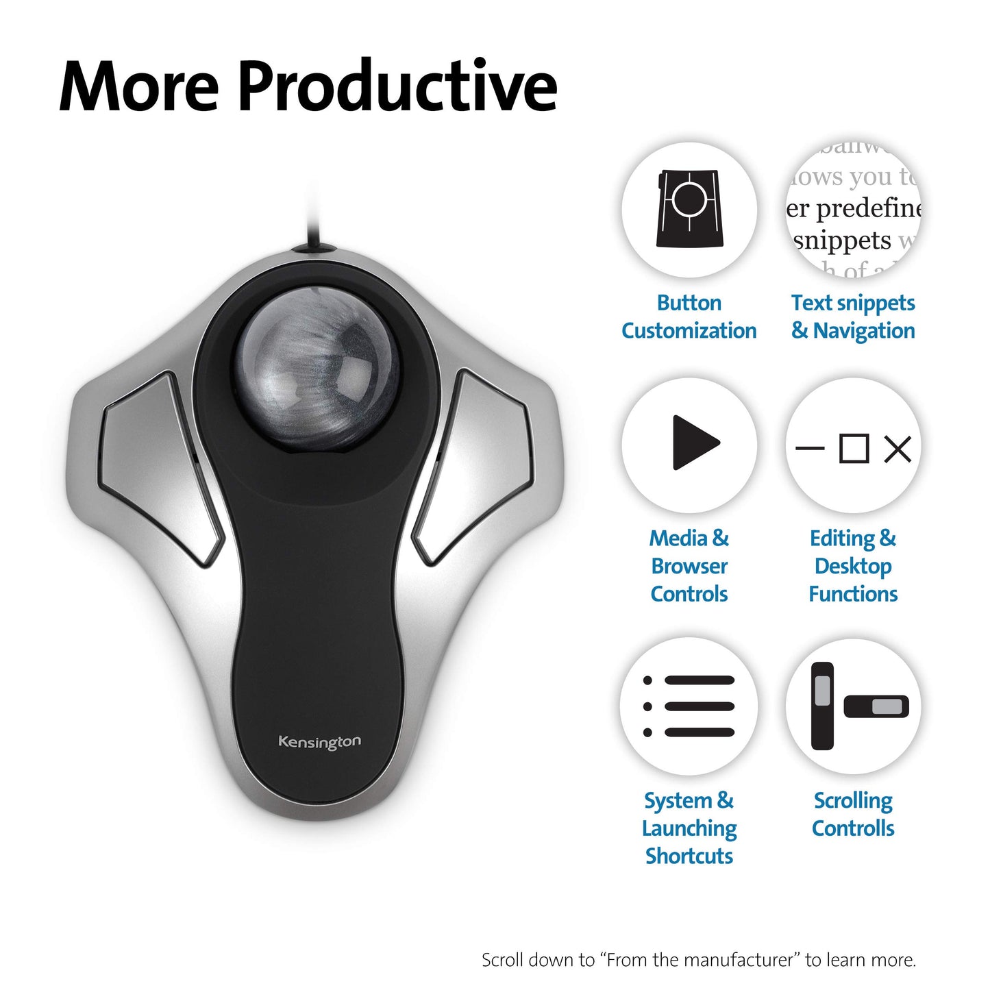 Kensington K64327 Orbit Optical Trackball
