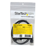 StarTech.com (USBPNLAFAM3) 91 cm Panel Mount USB Cable A to A F/M - Panel Mount USB Extension USB A-Female to A-Male Adapter Cable 3ft - USB-A (F) Port