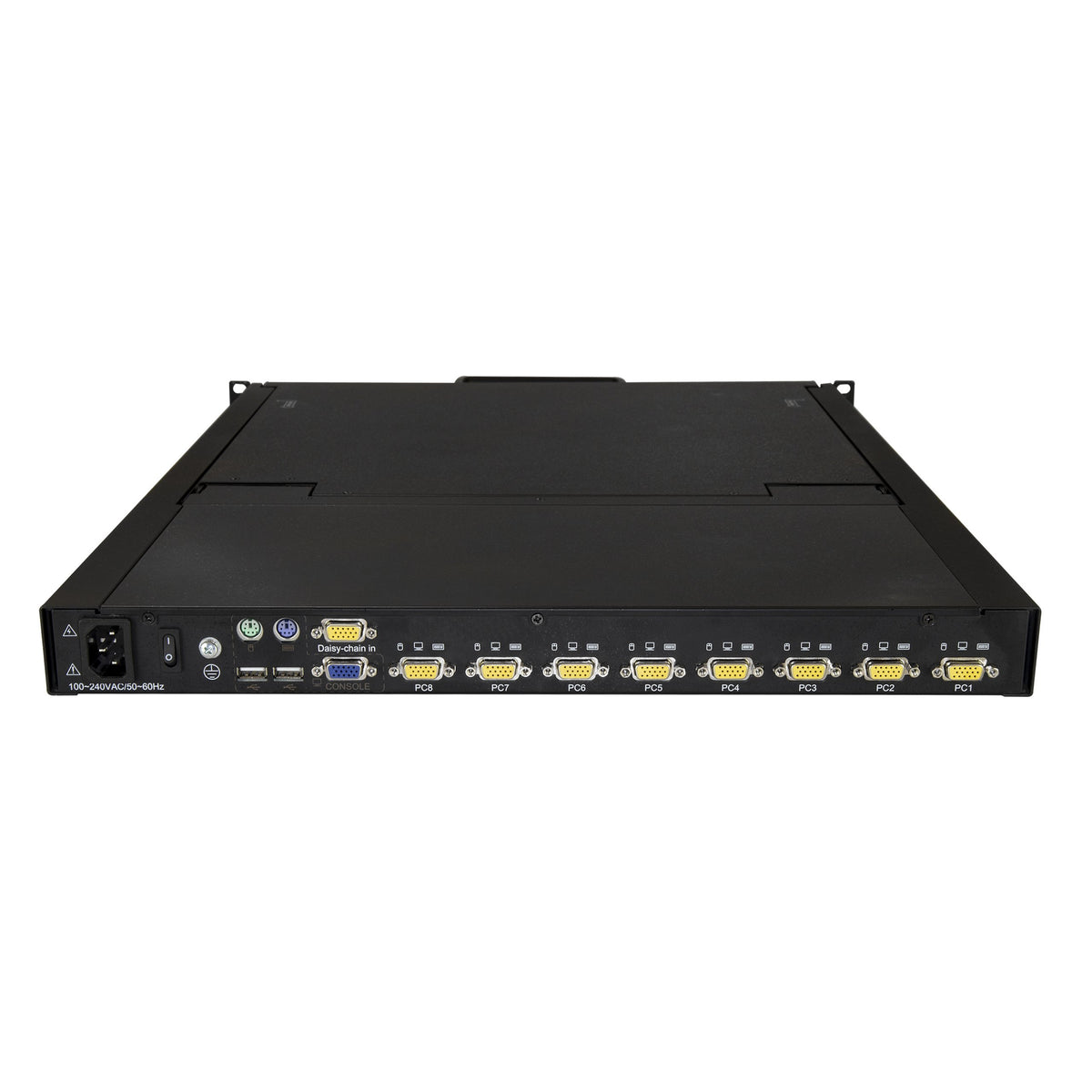 StarTech.com RKCONS1908K Rackmount 1U 8 Port VGA KVM Console, 19" Screen