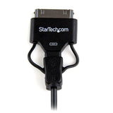 Startech.Com USB2UBADC1M Apple Dock Connector Or Micro USB to USB Combo Cable for iPod/iPhone/Ipad (0.65M)