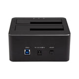 StarTech.com Dual Bay SATA HDD Docking Station - for 2 x 2.5/3.5" SATA SSD/HDD - Hot Swap - Hard Drive Docking Station - SSD Dock (SDOCK2U33V)