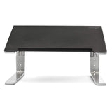 StarTech.com Adjustable Laptop Stand - Heavy Duty Steel & Aluminum - 3 Height Settings - Tilted - Ergonomic Laptop Riser for Desk (LTSTND)