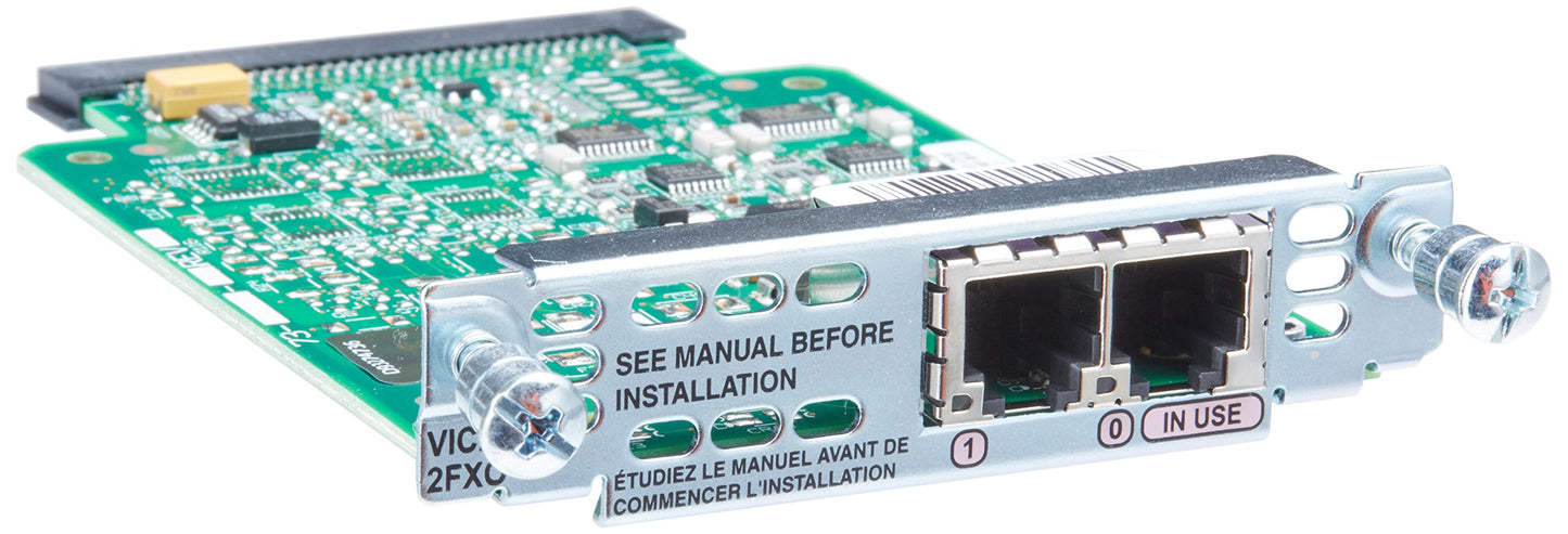 Two-Port Voice Interface Card Fxo Config Only