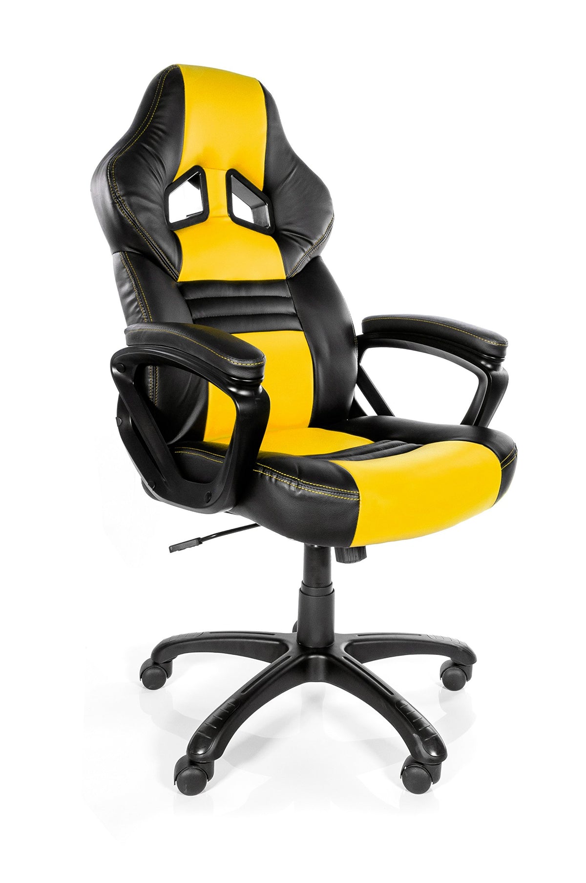 Arozzi Monza Series Gaming Racing Style Swivel Chair, Green/Black