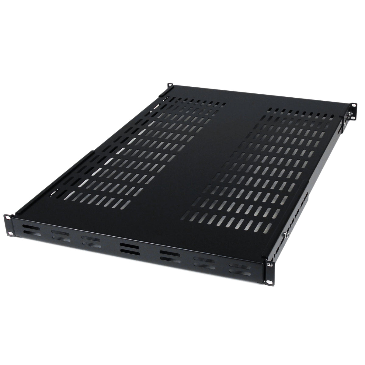StarTech.com 1U Adjustable Vented Server Rack Mount Shelf - 175lbs - 19.5 to 38in Deep Universal Tray for 19" AV/Network Equipment Rack (ADJSHELF)