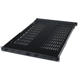 StarTech.com 1U Adjustable Vented Server Rack Mount Shelf - 175lbs - 19.5 to 38in Deep Universal Tray for 19" AV/Network Equipment Rack (ADJSHELF)