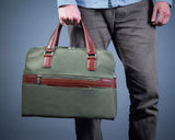 McKlein 18585 USA Hartford Nylon Dual Compartment Briefcase Black