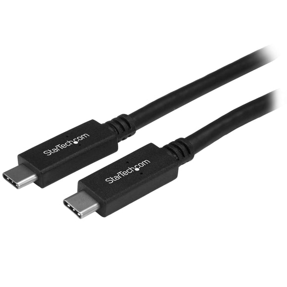 STARTECH USB31CC1M USB C Cable, 3 ft/1m, 10 Gbps, 4K, USB-IF, Charge and Sync, USB Type C to Type C Cable