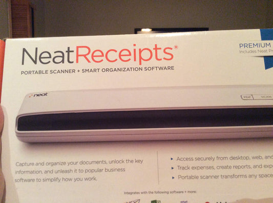Open Box NeatReceipts 2005137 Premium Portable Sheet-fed Mobile Scanner