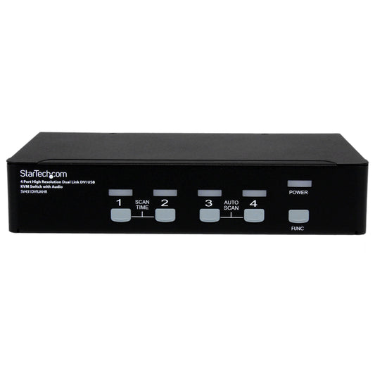 Startech.Com SV431DVIUAHR 4 Port High Resolution USB Dvi Dual Link Kvm Switch with Audio