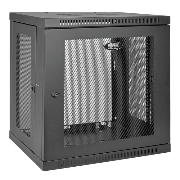 Tripp Lite SRW12U 12U Wall Mount Rack Enclosure Server Cabinet Door/Sides