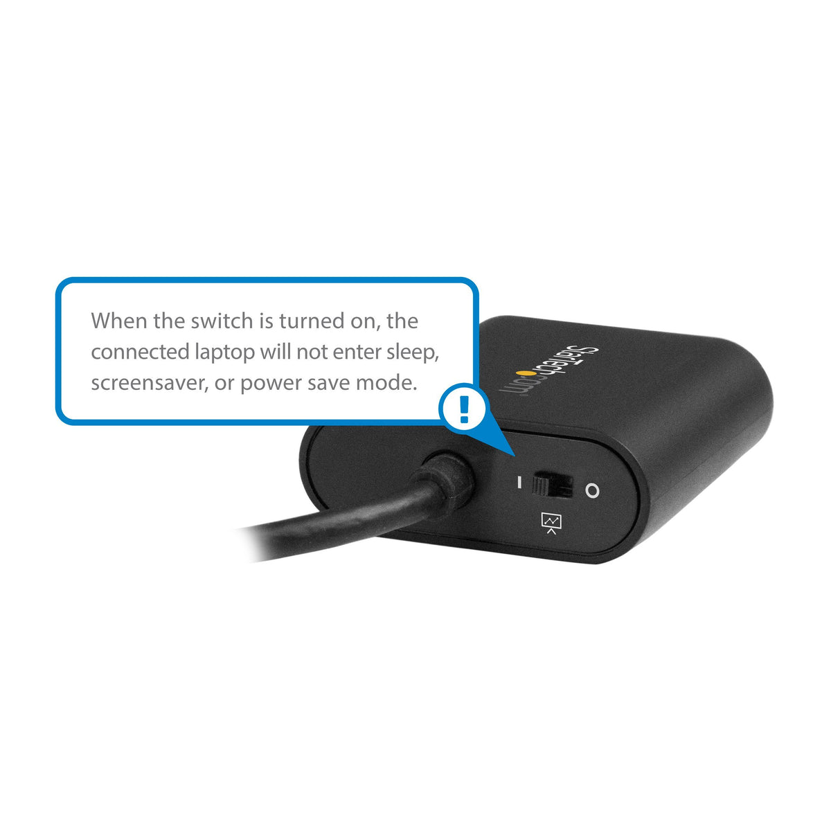 StarTech.com USB C to HDMI Adapter - With Stay Awake - Presentation Mode - 4K at 60Hz - Thunderbolt 3 Compatible - USB C Adapter (CDP2HD4K60SA)