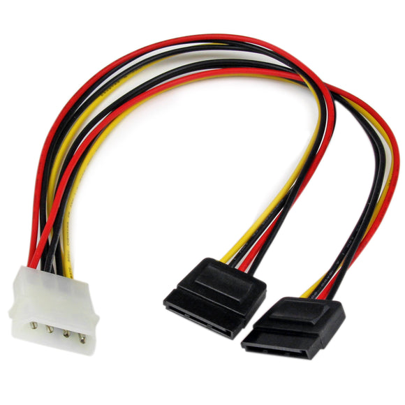 StarTech.com 12in Slimline SATA to SATA with LP4 Power Cable Adapter (SLSATAF12)