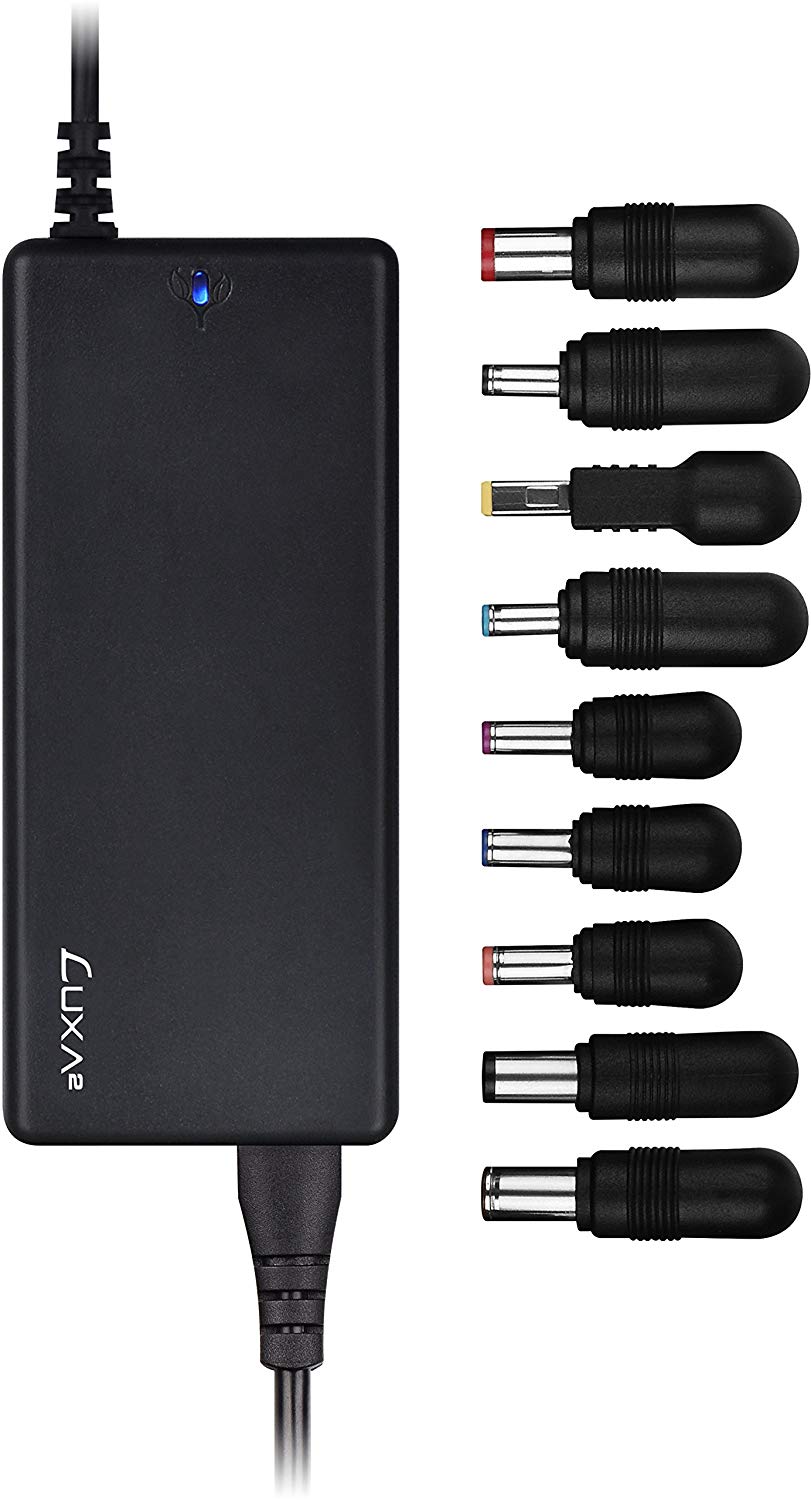 LUXA2 EnerG Bar 90W Universal Laptop Adapter for ASUS, ACER, HP, IBM, Lenovo, DELL, Toshiba, Ultrabook (PO-ULA-PC90BK-00)
