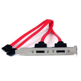 StarTech.com ESATAPLATE2 2-Port SATA to eSATA Slot Plate Bracket