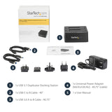 StarTech.com USB 3.1 (10Gbps) Hard Drive Duplicator Dock - USB/USB-C [Thunderbolt 3 Compatible] Cloner (SDOCK2U313R)