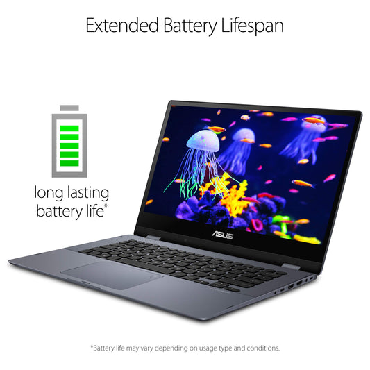 Asus TP412UA-DB31T VivoBook Flip 14 Thin and Light 2-in-1 FHD Touchscreen Laptop, Intel Core i3 CPU, 4GB RAM, 128GB SSD, Windows 10