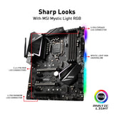 MSI MPG Z390 Gaming Edge AC LGA1151 (Intel 8th and 9th Gen) M.2 USB 3.1 Gen 2 DDR4 HDMI DP Wi-Fi SLI CFX ATX Z390 Gaming Motherboard