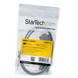 StarTech.com MXT1003 Straight Through Serial Cable-DB9 Male to Female Serial Extension Cable, 3-Feet (Gray)