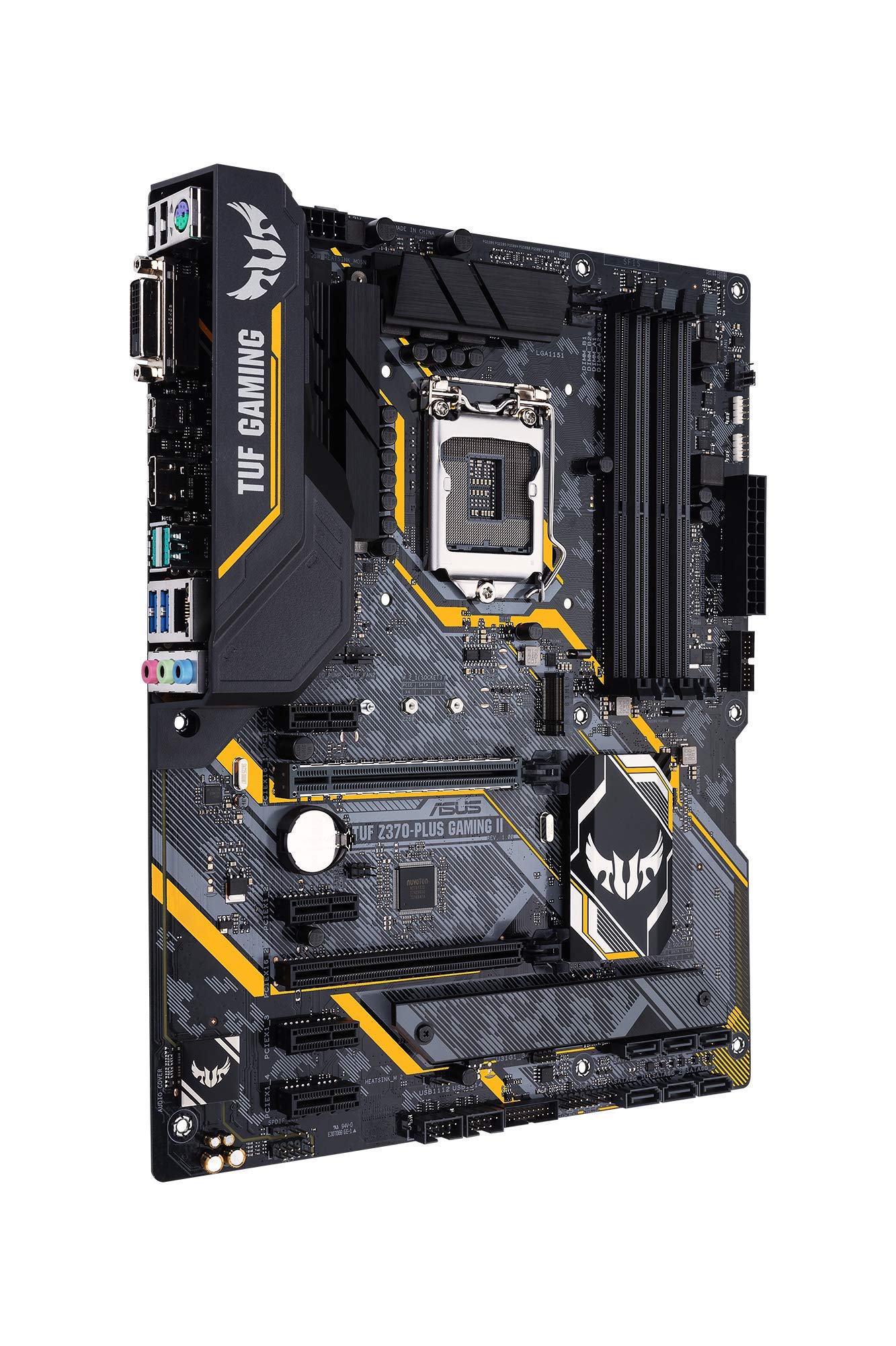ASUS TUF Z370-PLUS Gaming II LGA1151 (Intel 8th Gen) DDR4 HDMI DVI M.2 Z370 II ATX Motherboard with Gigabit LAN and USB 3.1