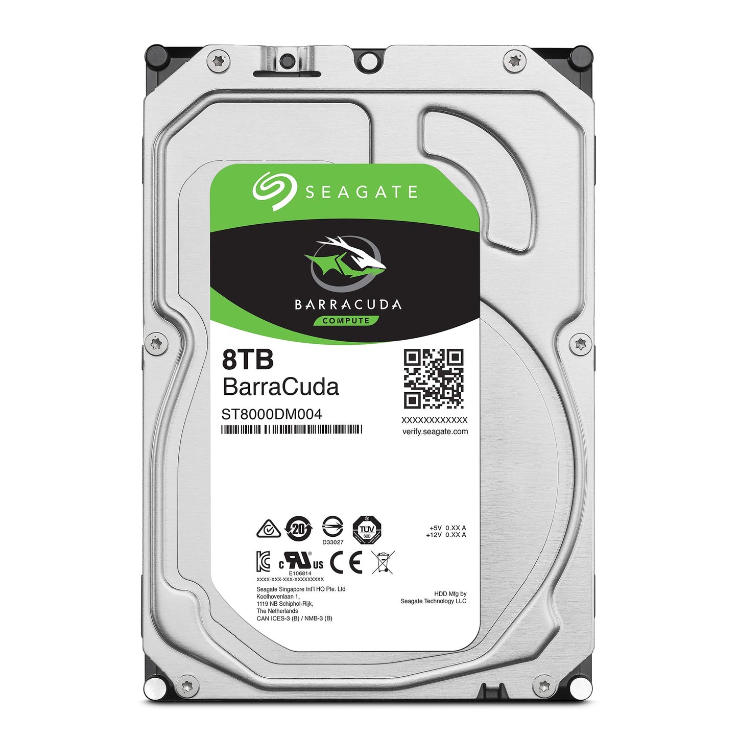 Seagate BarraCuda Internal Hard Drive 8TB SATA 6Gb/s 256MB Cache 3.5-Inch (ST8000DM004)