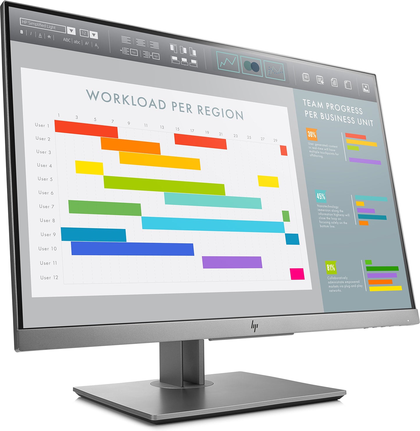 HP EliteDisplay E243i 24-Inch Screen LED-Lit Monitor (1FH49A8#ABA) Black and Silver