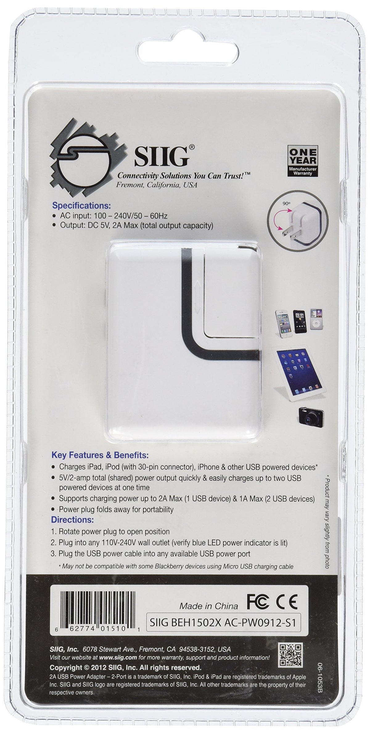 Siig Power Adapter (AC-PW0912-S1)