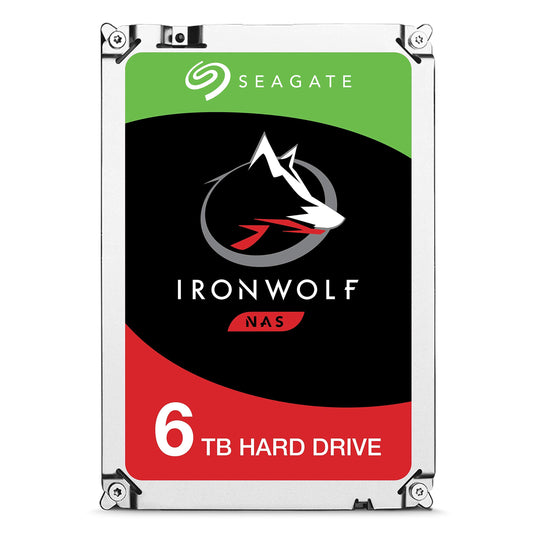 Seagate ST6000VN0033 Iron Wolf Multimedia Server Storage 6TB Internal Hard Drive 3.5" - SATA