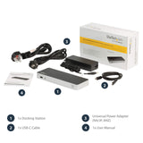 StarTech.com DK30CHDDPPD Dual Monitor USB C Dock - 60W Power Delivery - 4K DP/HDMI - Mac/Windows - Laptop Docking Station