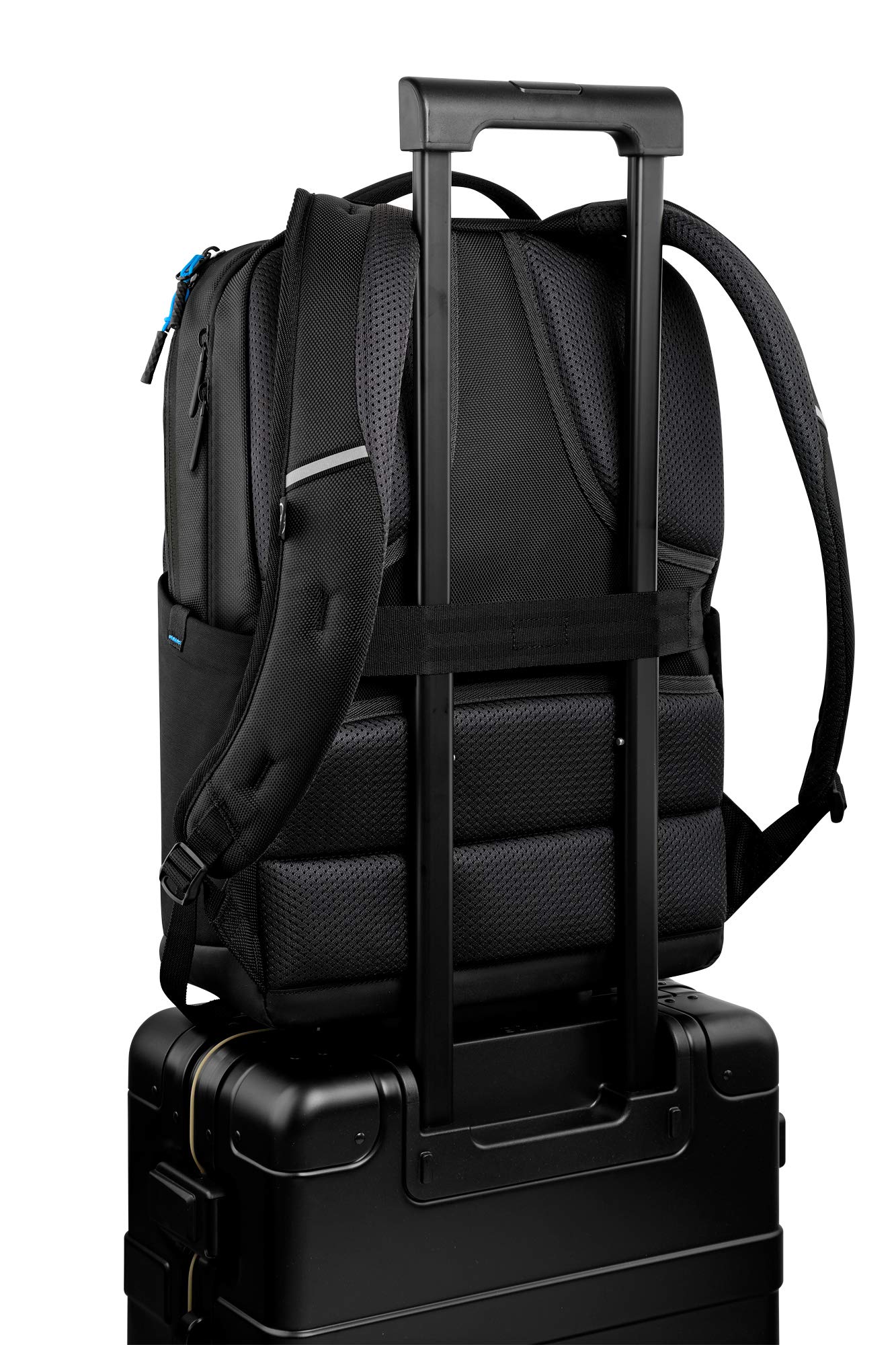 Choose Dell Pro Backpack 15 (PO1520P), Made with a More Earth-Friendly Solution-Dyeing Process Than Traditional Dyeing processes and Shock-Absorbing EVA Foam That Protects Your Laptop from Impact.