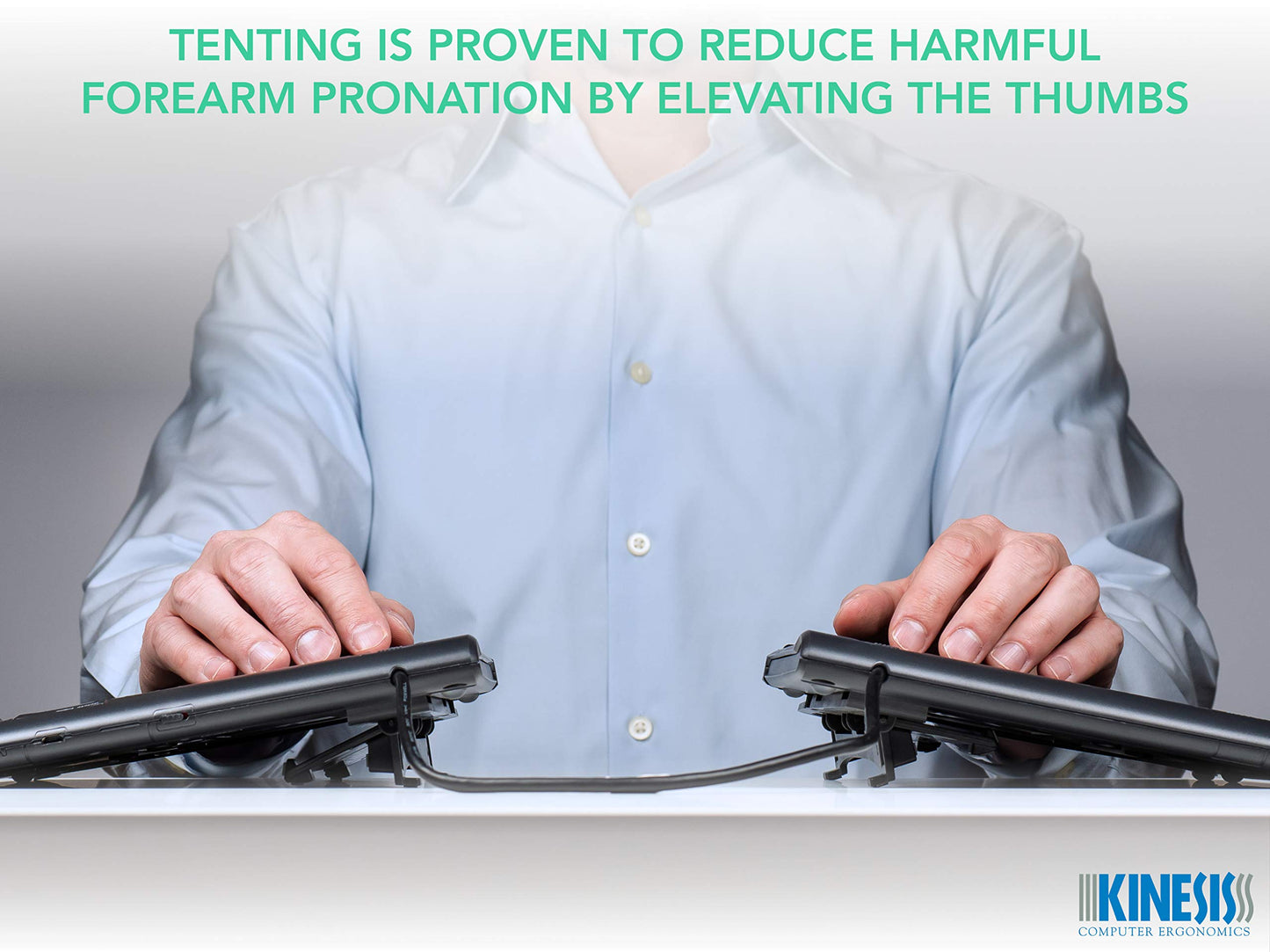 Tenting Accessory for Kinesis Freestyle2 Ergonomic Keyboard, VIP3 with Palm Supports or V3 Without Palm Supports (VIP3)