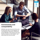 Samsung SP 220 MS (507211) - Sound-Enhanced, User-Friendly Mobile Speaker Phone | for Desk/Mobile Phone & Softphone/PC Connection | Skype for Business Certified w/Major UC Platform Compatibility