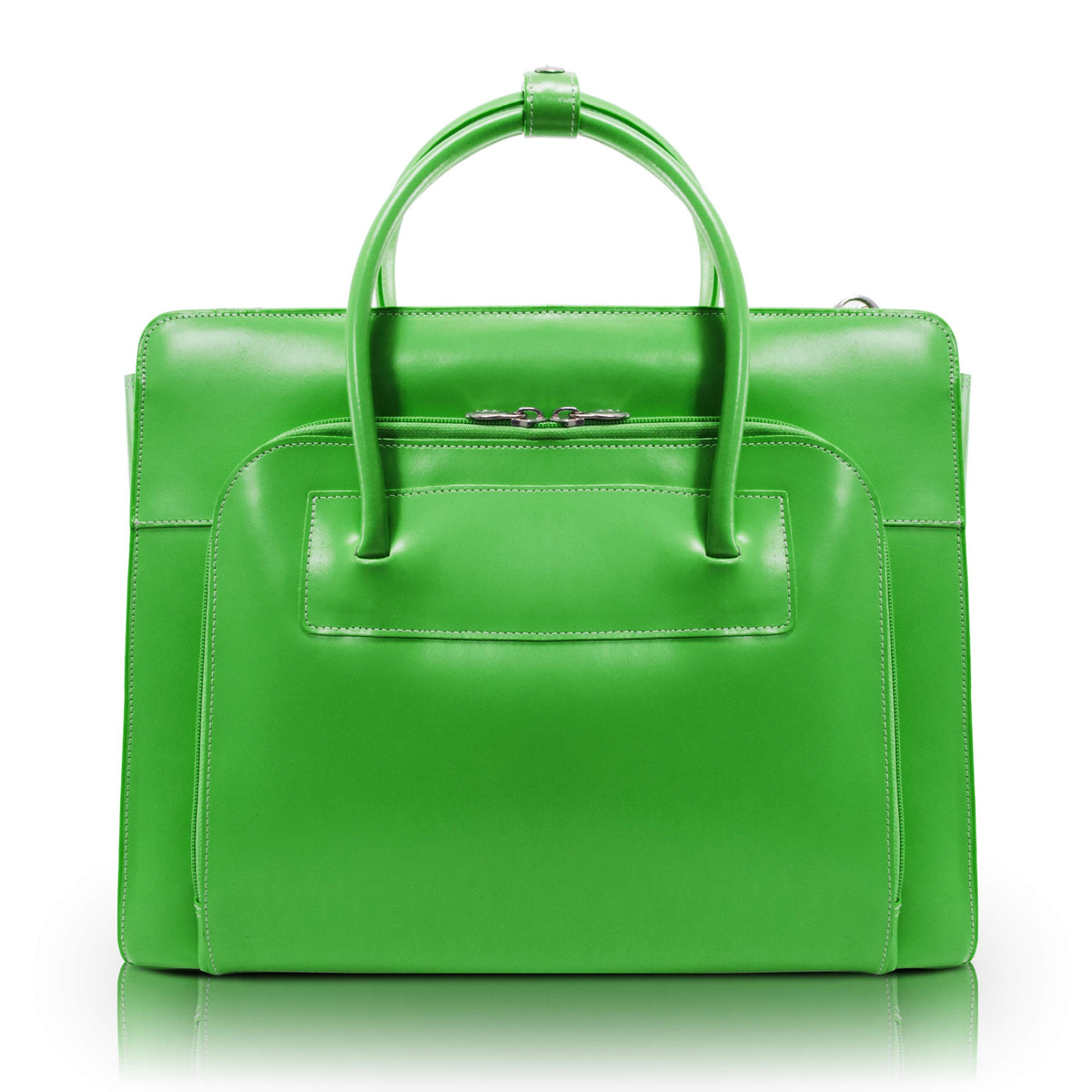 McKleinUSA 94331 LAKE FOREST Leather Women's Case with Removable Sleeve, Green