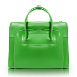McKleinUSA 94331 LAKE FOREST Leather Women's Case with Removable Sleeve, Green