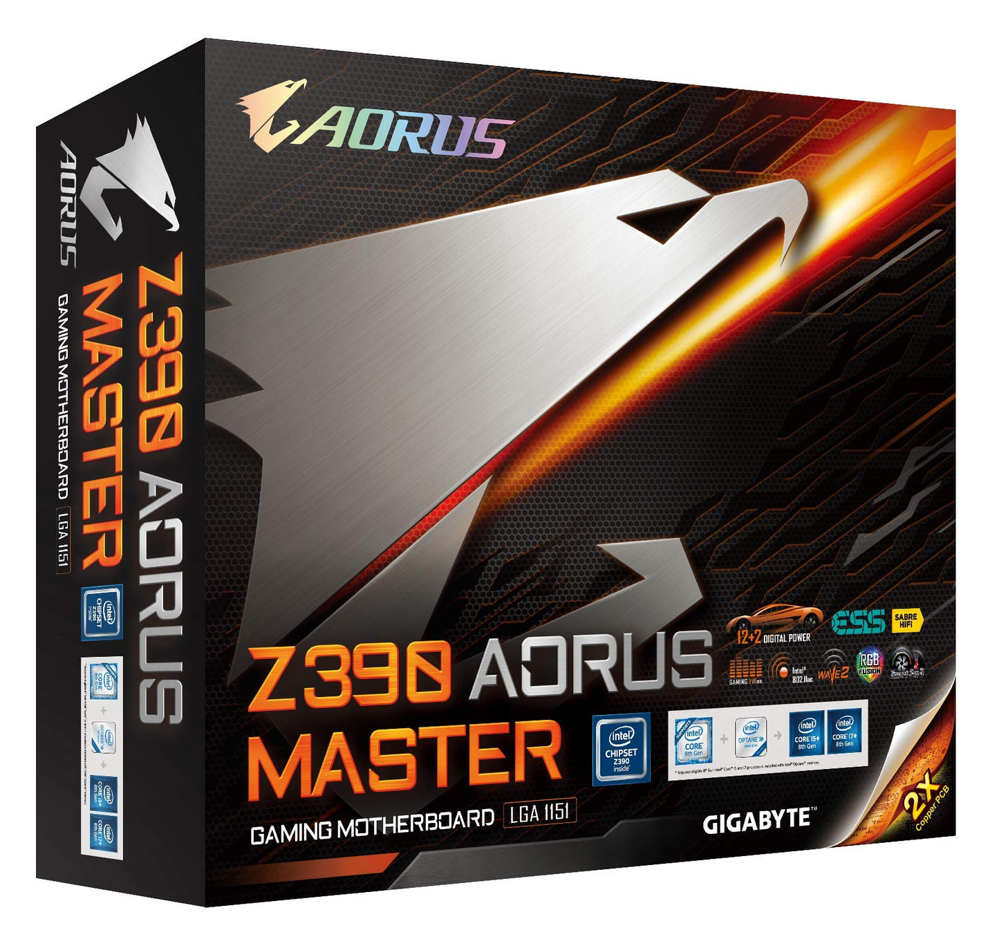 Gigabyte Z390 AORUS Master (Intel LGA1151/Z390/ATX/3xM.2 Thermal Guard/Onboard AC Wi-Fi/ESS Sabre DAC/Gaming Motherboard)