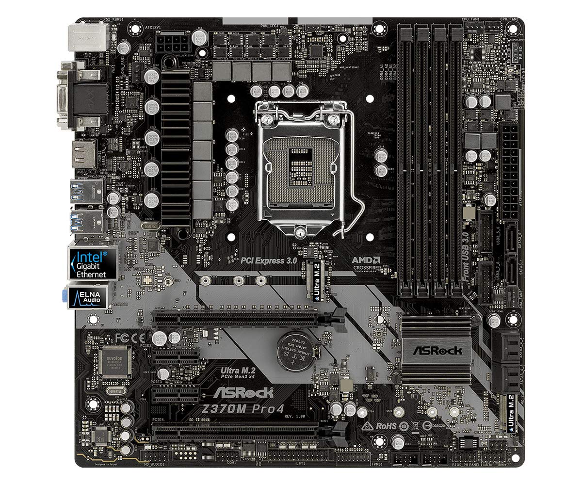 ASRock Motherboard Motherboards Z370M PRO4
