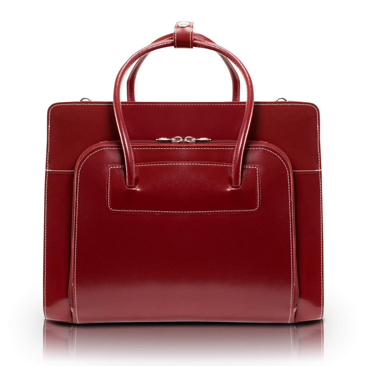 McKleinUSA LAKE FOREST 94336 Red Leather Women's Case w/ Removable Sleeve