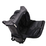 McKlein Pebble Grain Calfskin Leather, Dual Access Laptop Backpack, Black (88735)