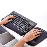 Fellowes PlushTouch Wrist Rest with FoamFusion Technology, Black