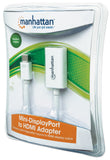 MANHATTAN MHC Mini DisplayPort to HDMI Adapter Cable, 15cm, White (151399)