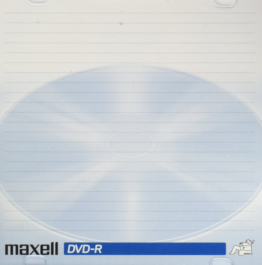 Maxell 638002 2 Hour Storage 16x Recording Speed Write Once Format DVD-R Compatable 4.7Gb Dvd-R 10mm Jewelcase