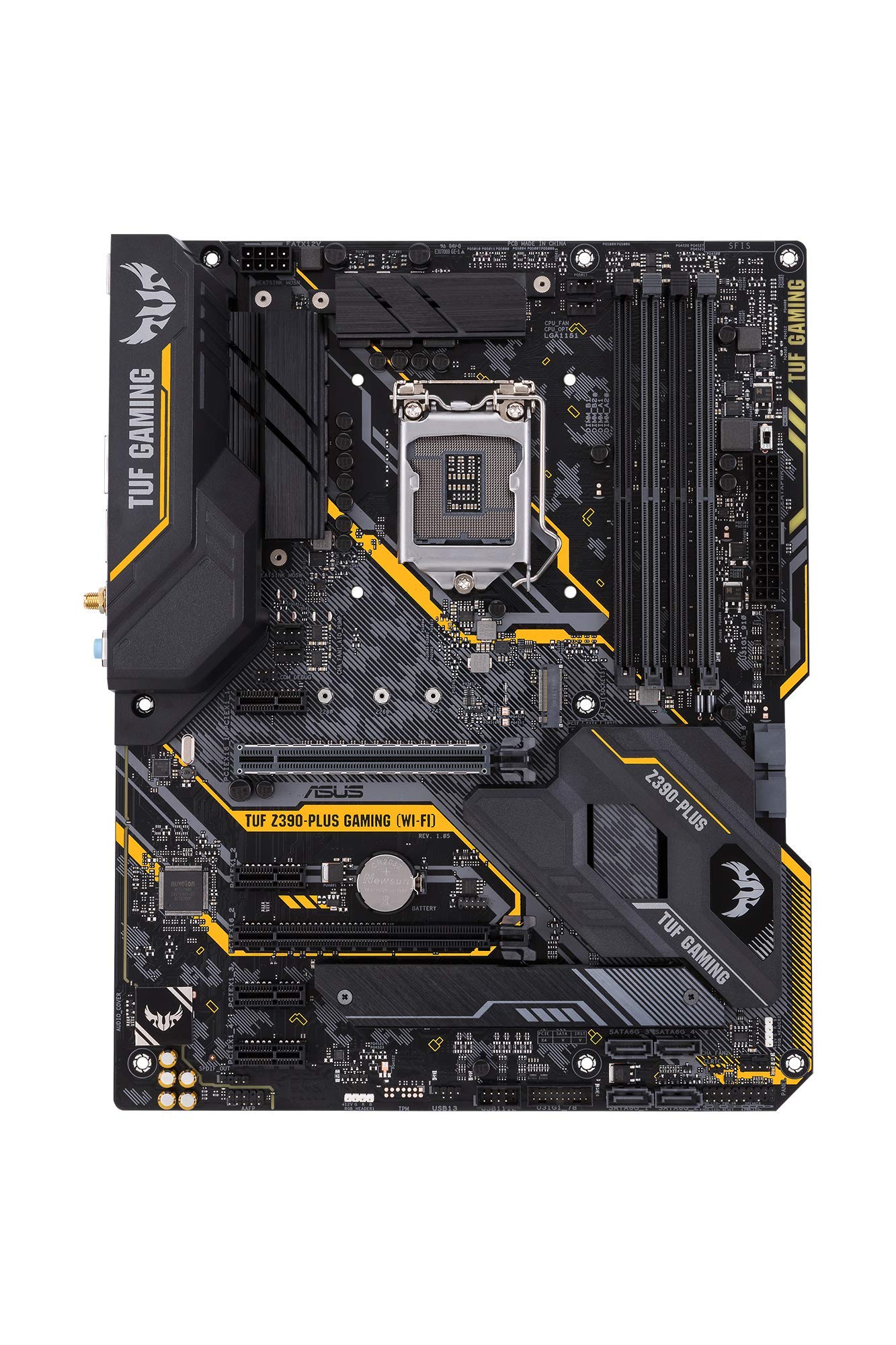 ASUS TUF Z390-Plus Gaming (Wi-Fi) LGA1151 (Intel 8th and 9th Gen) DDR4 DP HDMI M.2 Z390 ATX Motherboard 802.11ac Wi-Fi USB 3.1 Gen2