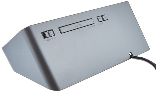 Marathon LED Alarm Clock with Two Fast Charging, Front Facing USB Ports