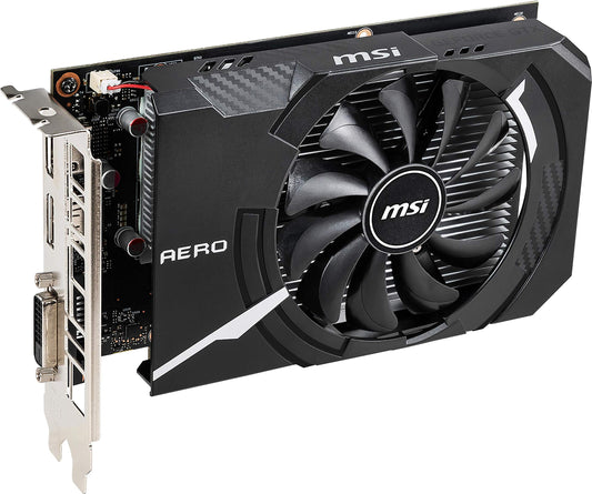 MSI Gaming GeForce GTX 1650 128-Bit HDMI/DP 4GB GDRR5 HDCP Support DirectX 12 Single Fan OC Graphics Card (GTX 1650 Aero ITX 4G OC)