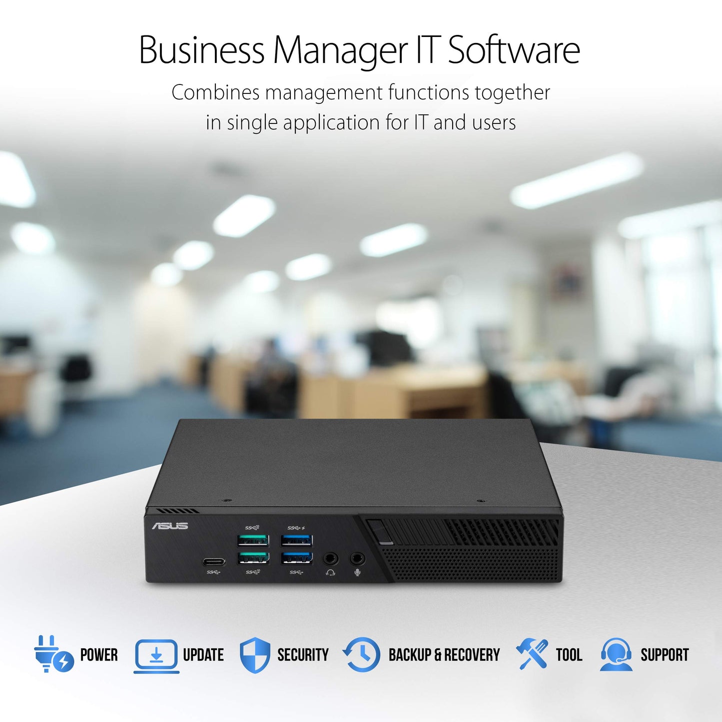 ASUS PB60-B3094ZD PB60 Mini PC with Intel Core i3-8100T and Integrated Intel 4K UHD Graphics